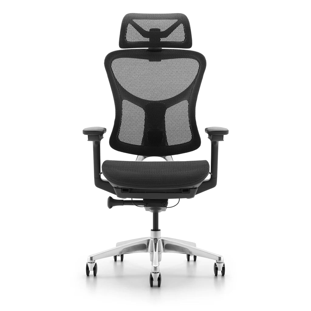 JMT-154314 Ergonomic Black Mesh Executive Office Chair with 2D Headrest for Ultimate Comfort