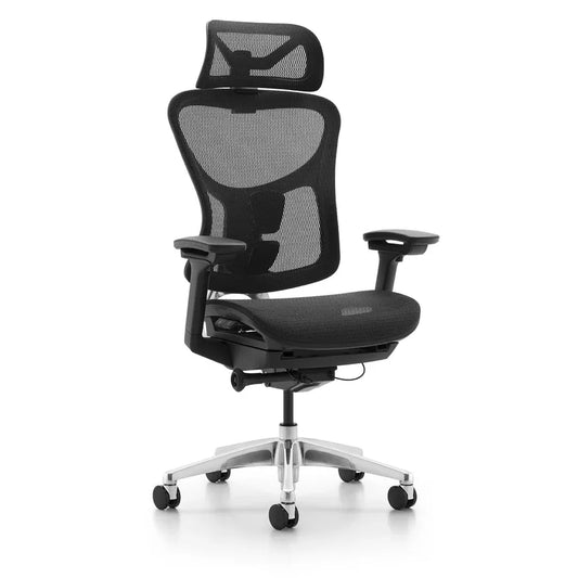JMT-154314 Ergonomic Black Mesh Executive Office Chair with 2D Headrest for Ultimate Comfort