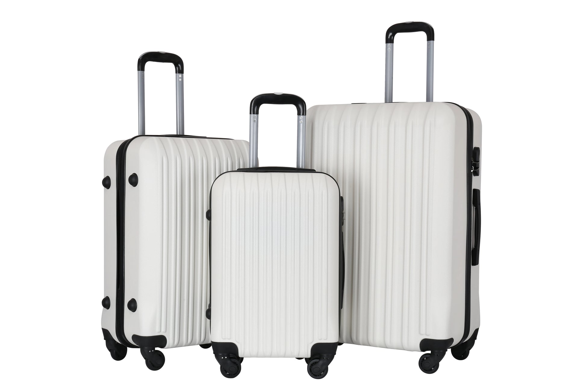 JMT-154762 Luggage Travel Case Set - 20/24/28 Inch Trolley Suitcase with Smooth Rolling Wheels