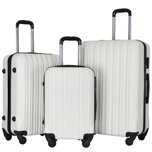 JMT-154762 Luggage Travel Case Set - 20/24/28 Inch Trolley Suitcase with Smooth Rolling Wheels