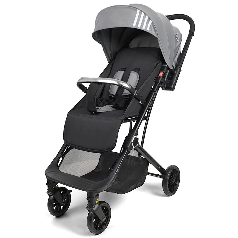 JMT-154890 Portable Folding Baby Stroller with 360-Degree Rotation for Newborns and Toddlers