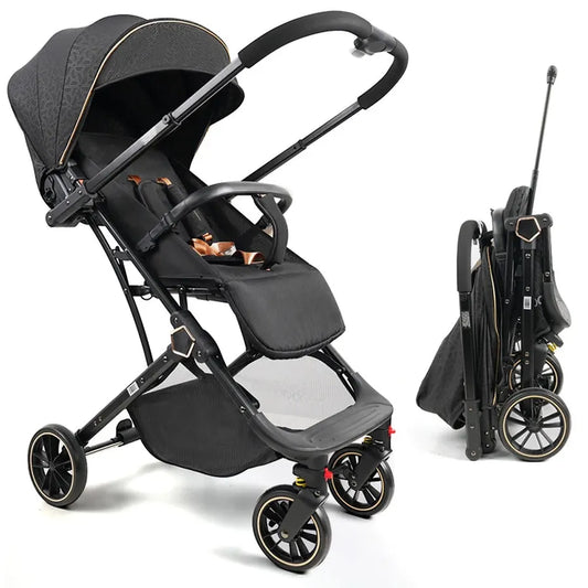 JMT-154890 Portable Folding Baby Stroller with 360-Degree Rotation for Newborns and Toddlers