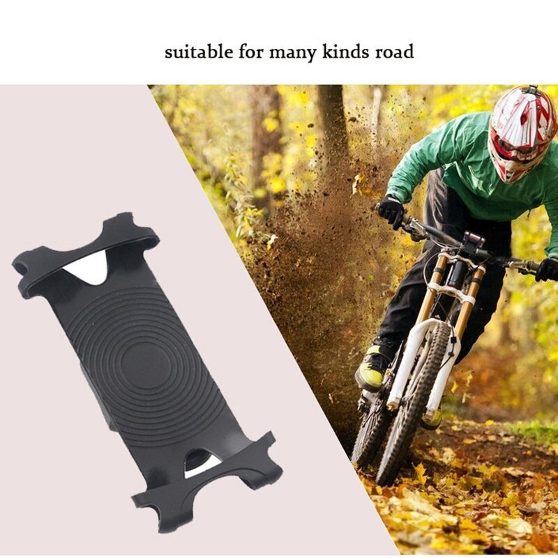 JMT-154890 Universal Bicycle Phone Holder with Adjustable Silicone Grip for Safe Navigation