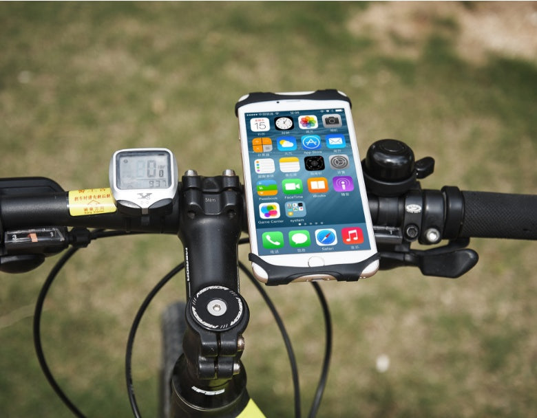 JMT-154890 Universal Bicycle Phone Holder with Adjustable Silicone Grip for Safe Navigation