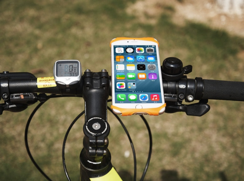 JMT-154890 Universal Bicycle Phone Holder with Adjustable Silicone Grip for Safe Navigation