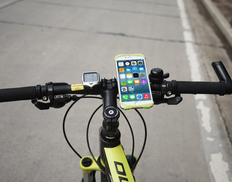 JMT-154890 Universal Bicycle Phone Holder with Adjustable Silicone Grip for Safe Navigation