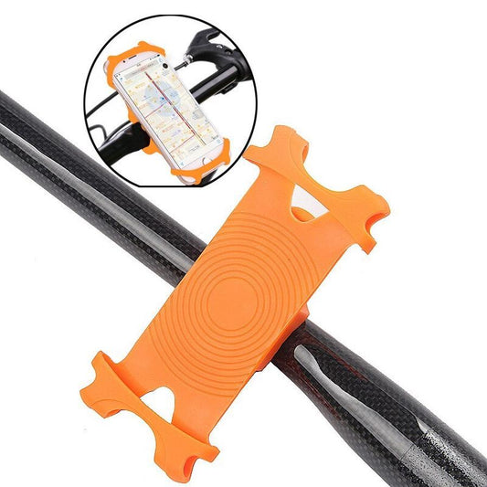 JMT-154890 Universal Bicycle Phone Holder with Adjustable Silicone Grip for Safe Navigation