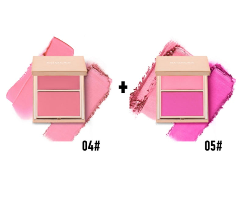 JMT-155466 Double-Take Cream & Powder Blush Duo for Effortless Definition and Warmth - 6.5g