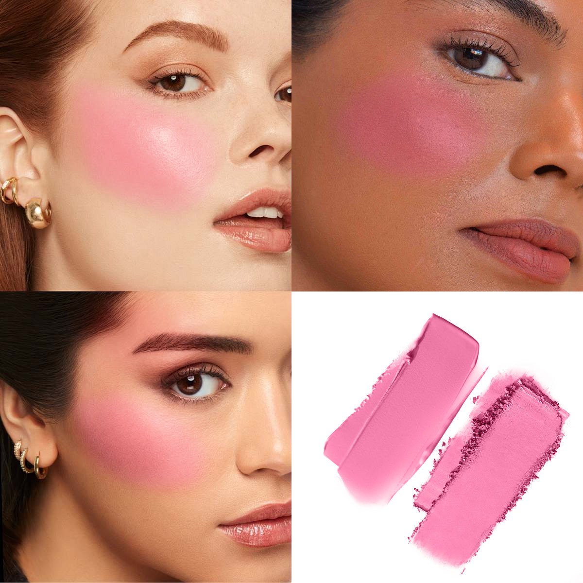 JMT-155466 Double-Take Cream & Powder Blush Duo for Effortless Definition and Warmth - 6.5g
