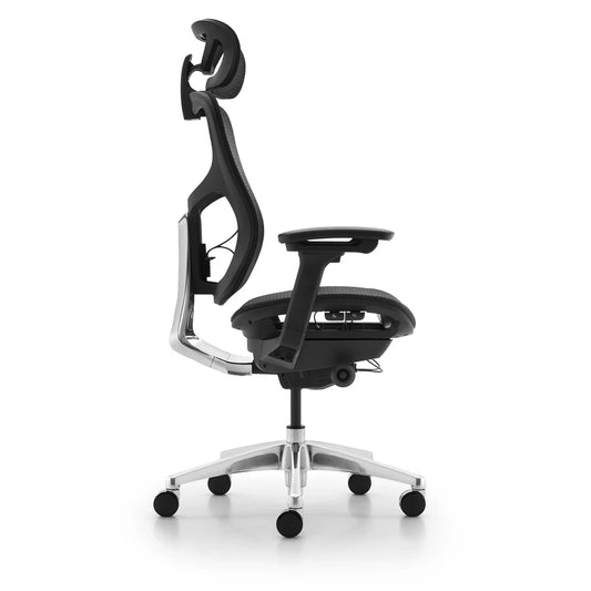 JMT-155466 Ergonomic High Back Black and White Mesh Swivel Office Chair for Home and Office Use
