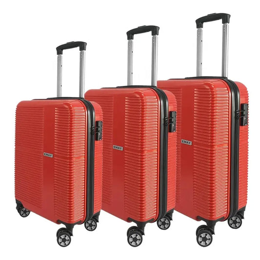 JMT-155594 Custom Polycarbonate Trolley Luggage Set - 3-Piece Rolling Suitcase for Travel