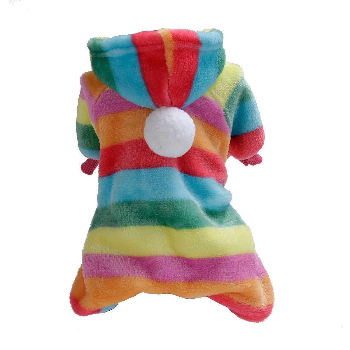 JMT-155658 Casual Cotton-Padded Flannel Dog Coat in Coral Velvet