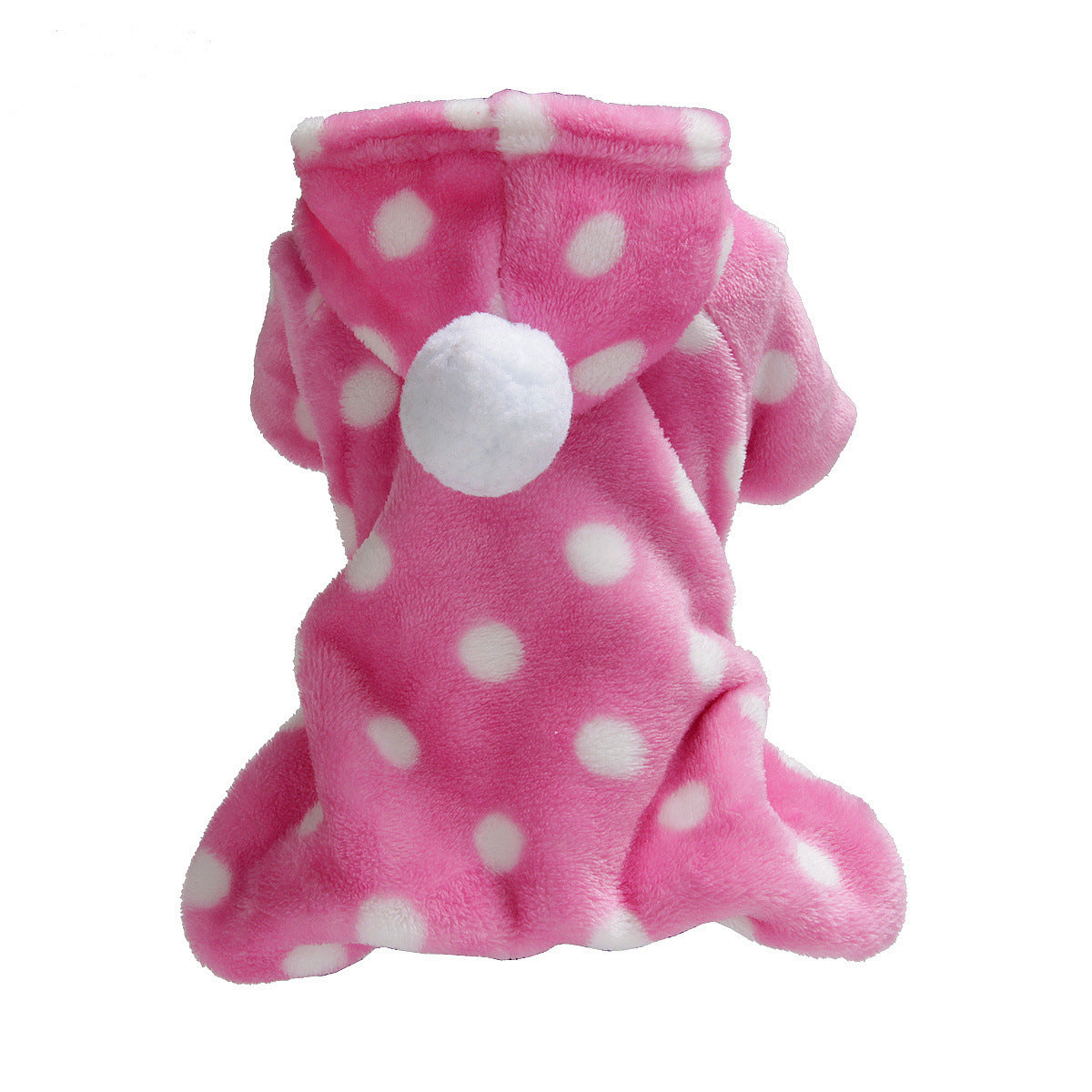 JMT-155658 Casual Cotton-Padded Flannel Dog Coat in Coral Velvet