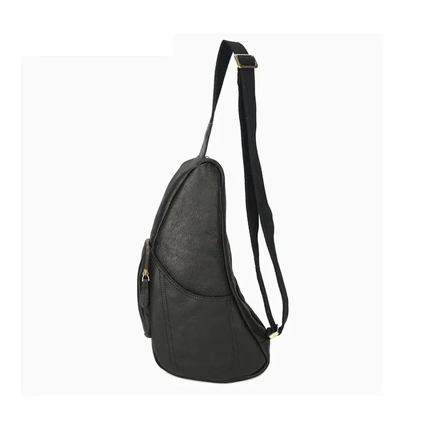 JMT-155914 Handmade Leather Crossbody Bag for Men - Vintage Style Chest Bag