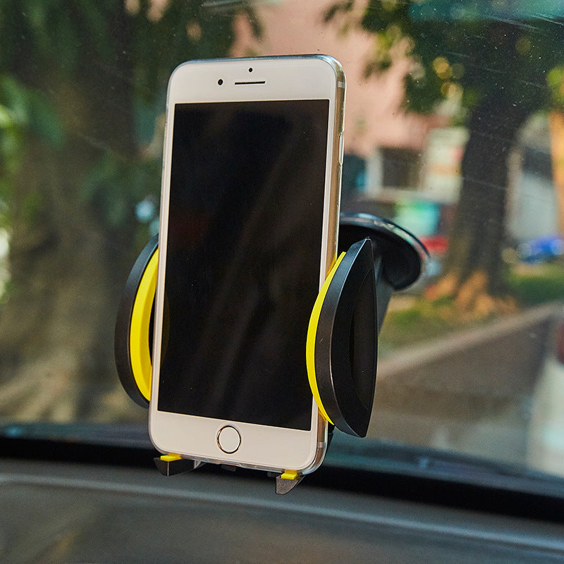 JMT-156042 U-Shaped Suction Cup Mobile Phone Holder for Car and Desk, ABS Material, Adjustable Clamp arm, Suitable for All Mobile Devices