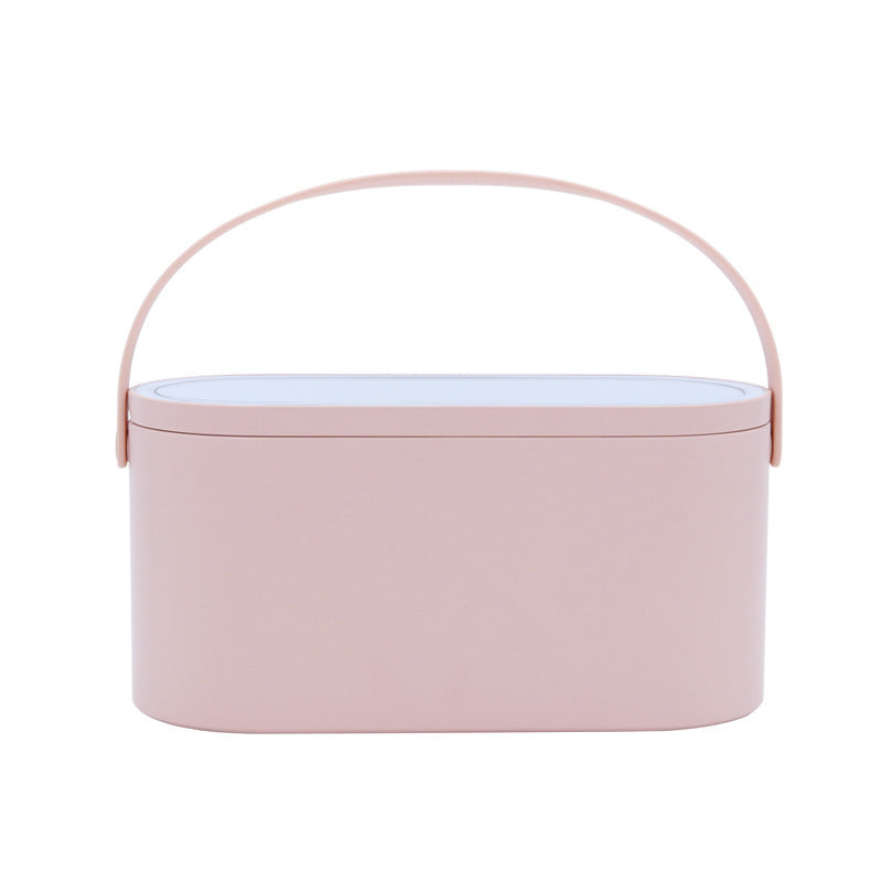 JMT-156170 Portable Makeup Mirror with LED Light and Touch Control, Ideal for Travel and Desktop Use