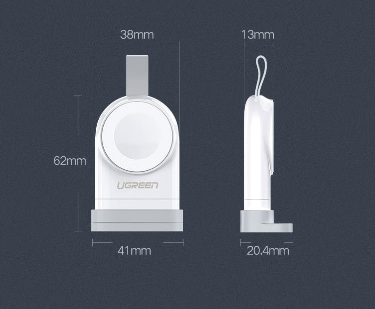 JMT-156362 Portable USB Charger for Apple Watch Models 1-4, Fast Charging, Lightweight Design