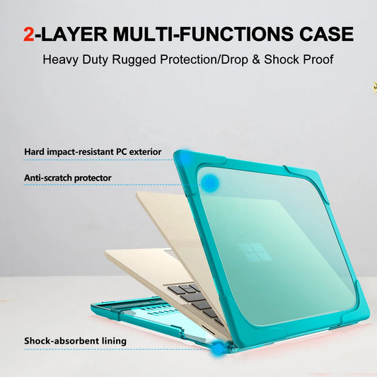JMT-157002 Cooling Design Foldable Stand with Dual Layer Protection for Microsoft Surface Laptop 3 & 4 - 15 Inch Models