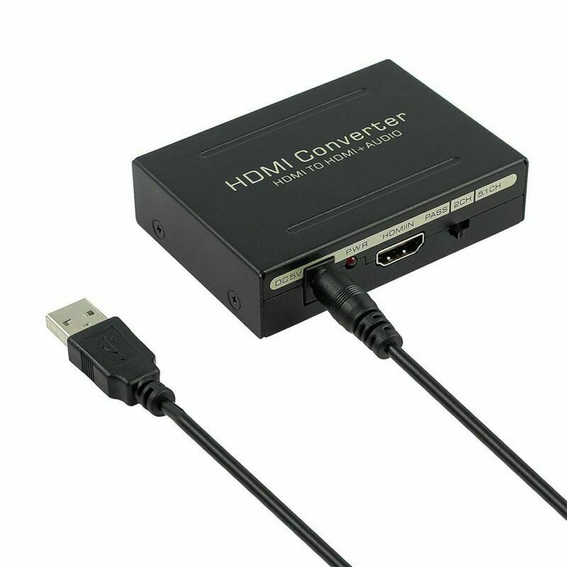 JMT-157002 HDM to HDMI Audio Splitter with 1080P Resolution and Power Management