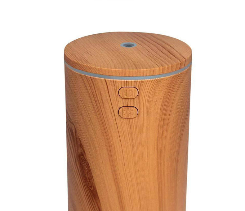 JMT-157322 USB Wood Grain Aroma Diffuser and Humidifier for Vehicles, 2-8 Hour Timer, Compact Design