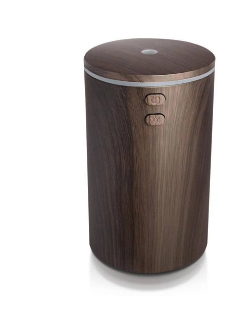 JMT-157322 USB Wood Grain Aroma Diffuser and Humidifier for Vehicles, 2-8 Hour Timer, Compact Design