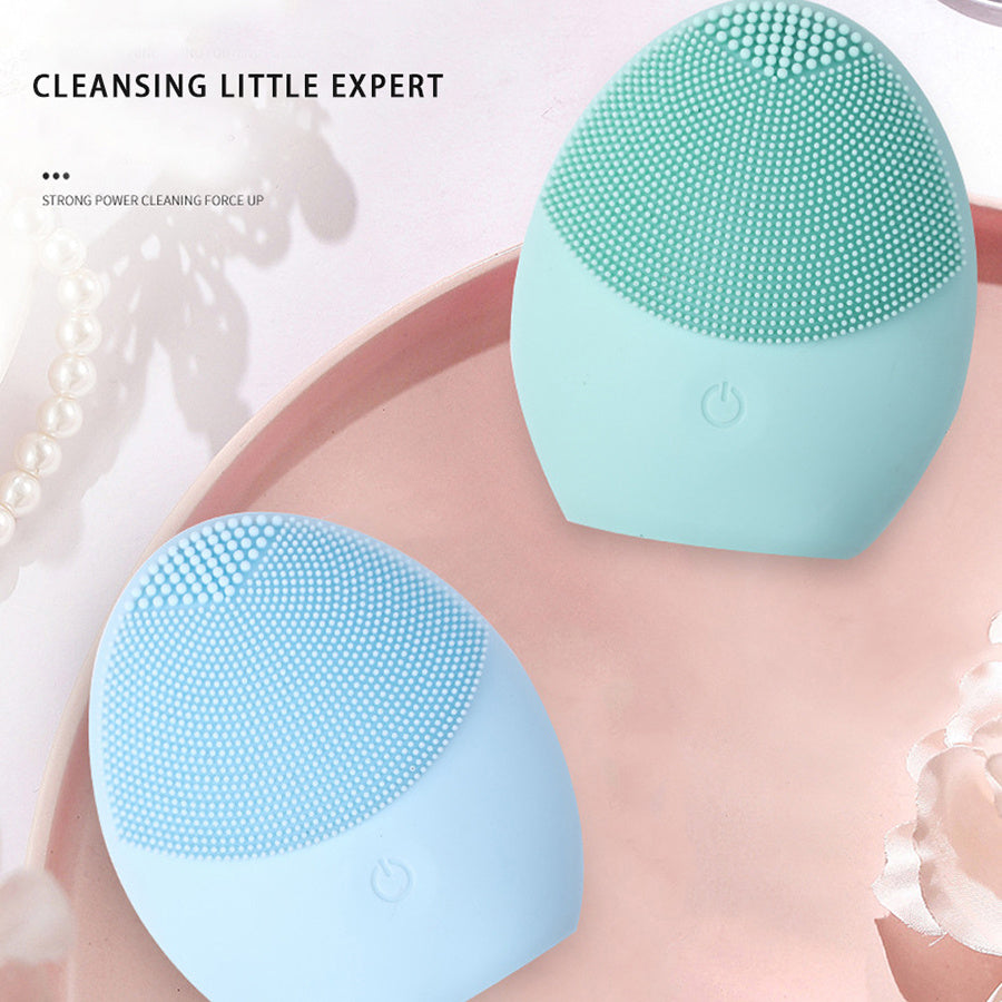 JMT-157578 Foaming Waterproof Silicone Face Cleanser with Sonic Wave Technology