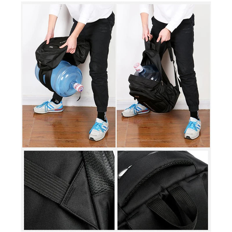 JMT-158346 Stylish Waterproof Backpack for Men - Versatile School and Laptop Bag