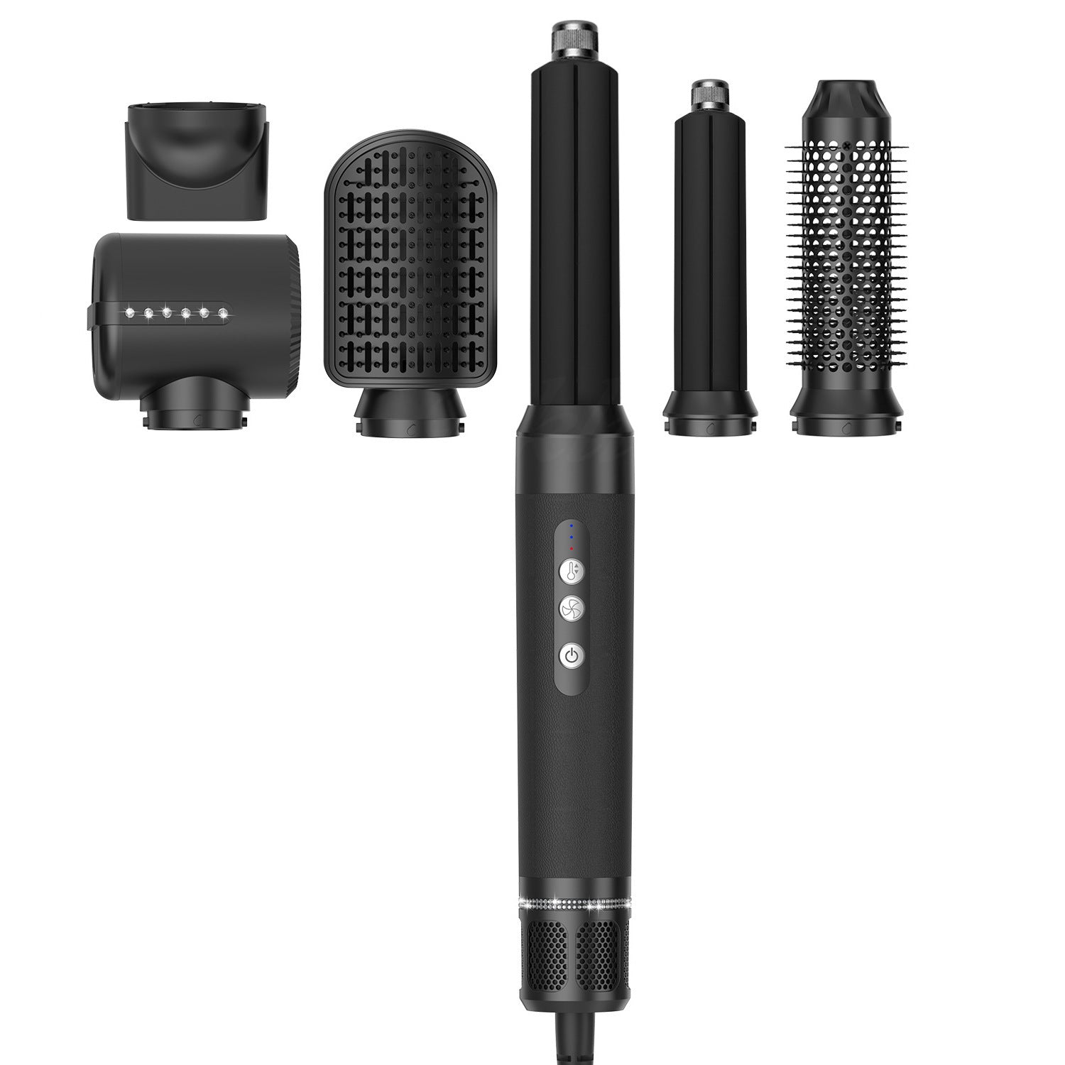 JMT-158474 7-in-1 Hot Air Comb with Brushless Motor and Temperature Control for Versatile Styling