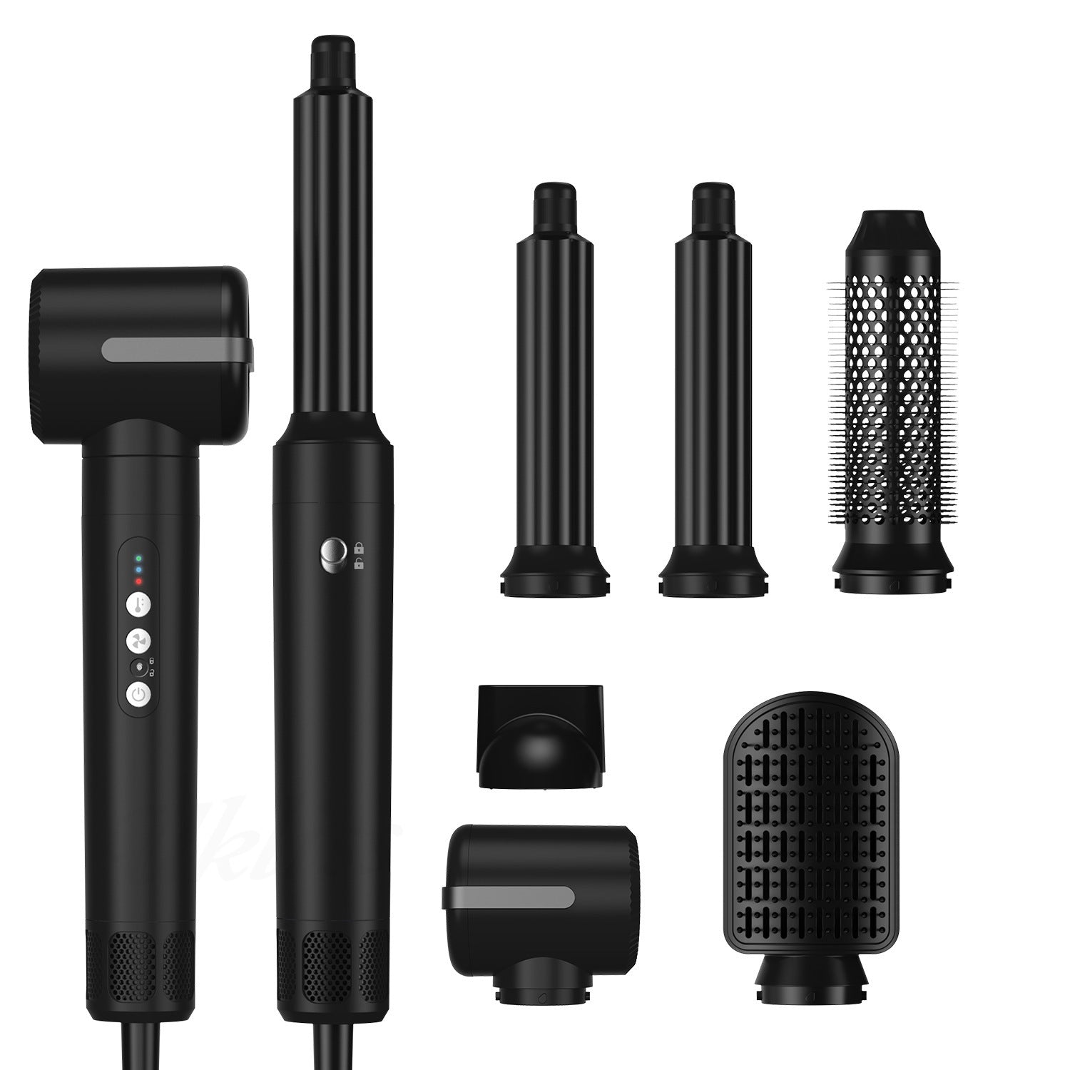 JMT-158474 7-in-1 Hot Air Comb with Brushless Motor and Temperature Control for Versatile Styling