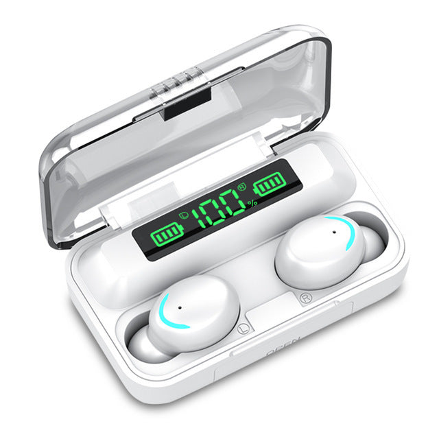 JMT-158474 True Wireless Bluetooth Headset with LED Power Display and Charging Function, Compatible with All Bluetooth Devices