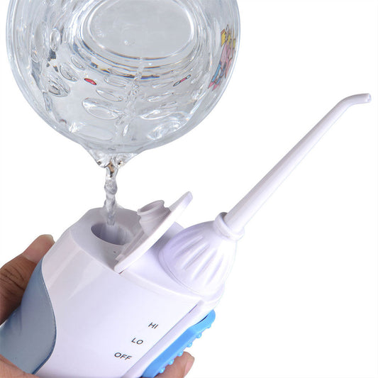 JMT-158730 Portable Water Dental Flosser with Battery Operation for Effective Oral Cleaning