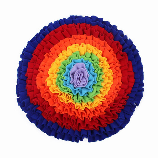 JMT-158794 Snuffle Mat for Dogs - Plush Nose Work Training Puzzle Toy, 55cm Washable Sniffing Pad for Slow Feeding