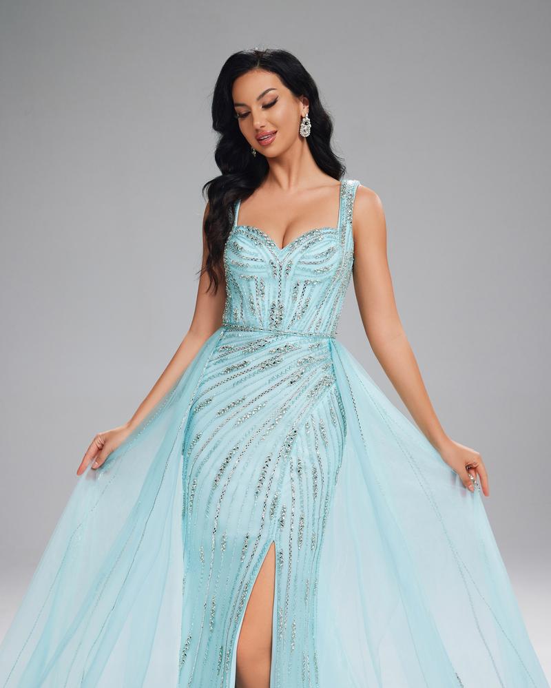 JMT-159562 Elegant Blue Women's Gown - Model SH0156