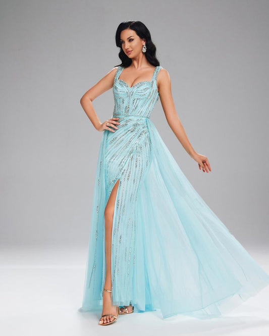 JMT-159562 Elegant Blue Women's Gown - Model SH0156