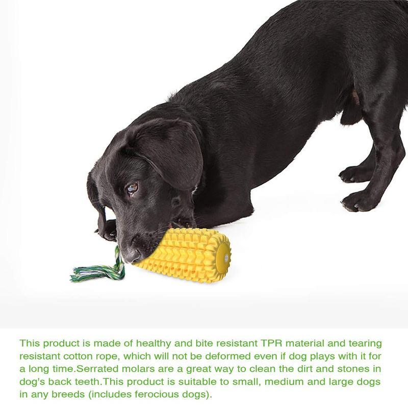 JMT-159626 Durable Squeaky Corn Stick Dog Chew Toy for Small, Medium, and Large Breeds