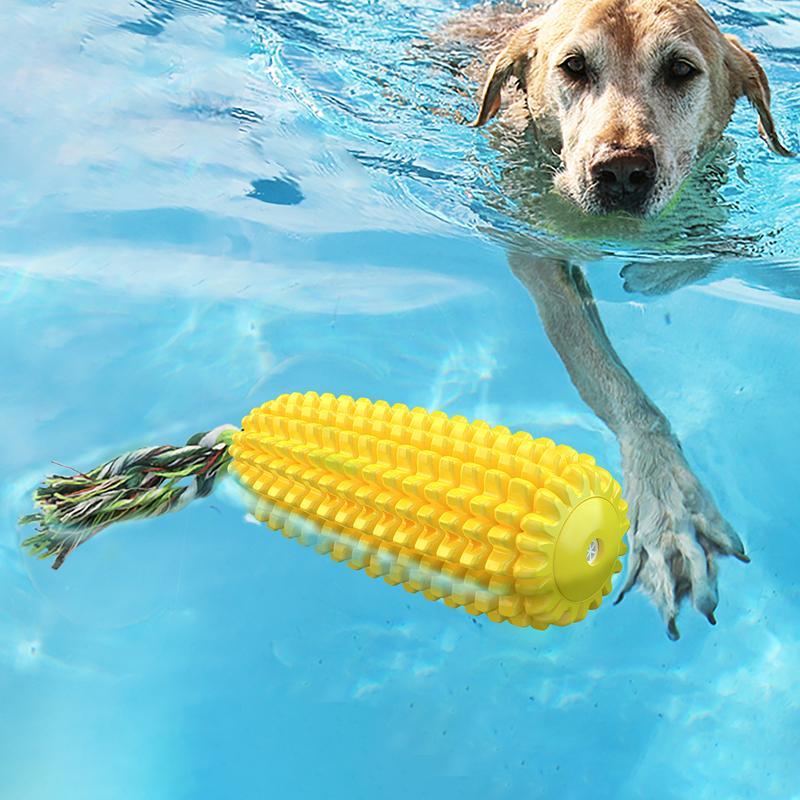 JMT-159626 Durable Squeaky Corn Stick Dog Chew Toy for Small, Medium, and Large Breeds