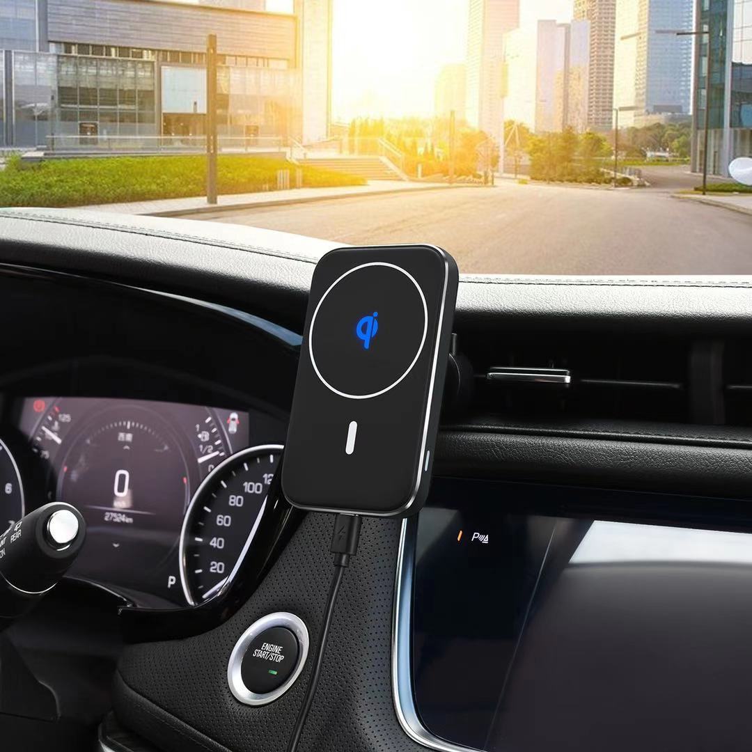 JMT-159818 Magnetic Wireless Charging Car Bracket for Easy Device Mounting