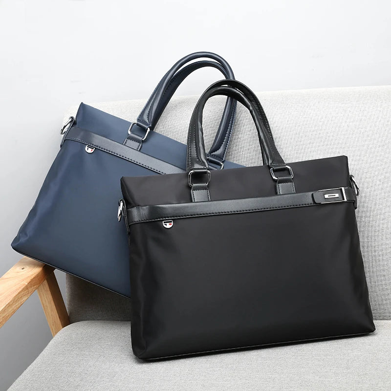 JMT-160202 Men's Waterproof Nylon Travel Briefcase for Work and Business, Laptop Shoulder Bag