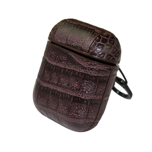 JMT-160458 Crocodile Pattern Wireless Bluetooth Headset Shell for AirPods – Stylish and Durable Imitation Leather Case