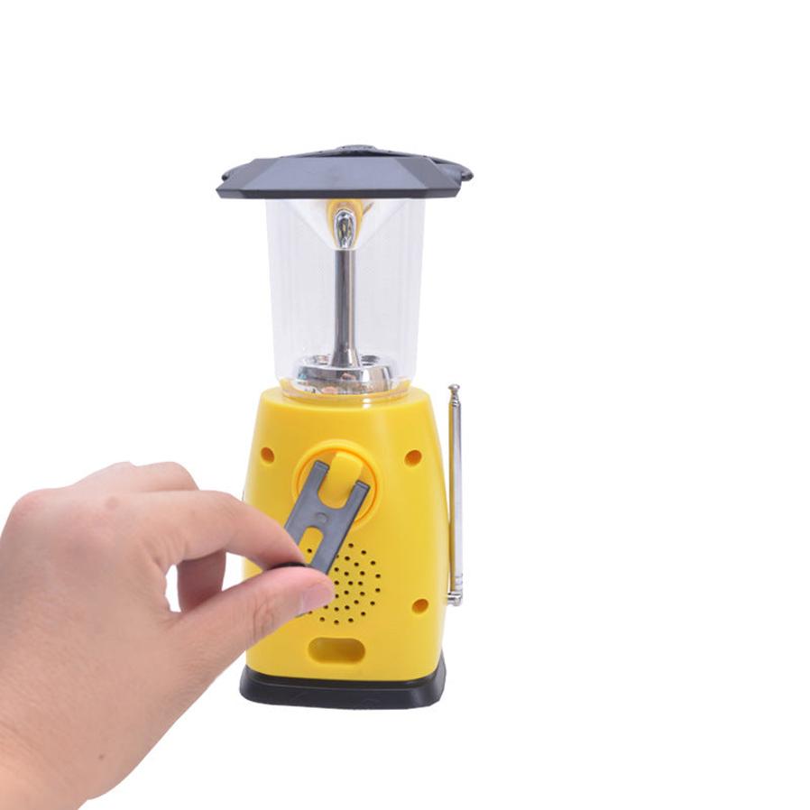 JMT-160522 Solar-Powered Hand-Crank Emergency Light with Multifunctional Features