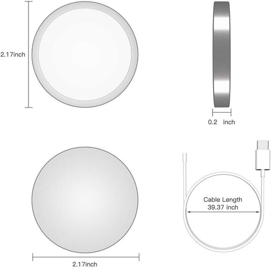 JMT-160650 15W Magnetic Wireless Charger with Type-C Interface
