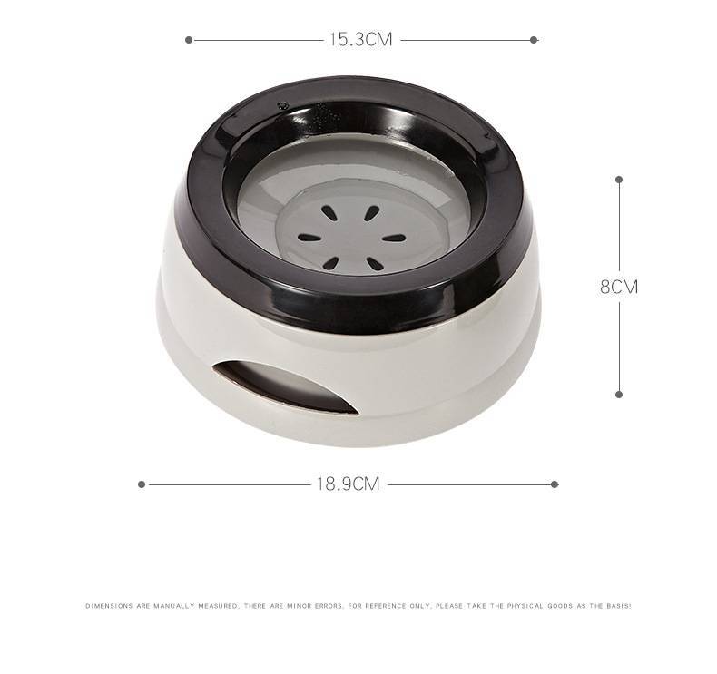 JMT-160650 Anti-Spill Pet Bowl for Car and Home, 15.3 x 18.9 x 8cm, Available in Pink, Army Green, Blue, Gray