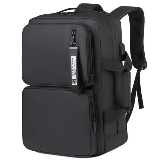 JMT-160650 Large Capacity Waterproof Business Backpack for 17-Inch Laptops with USB Port - Durable Nylon Design