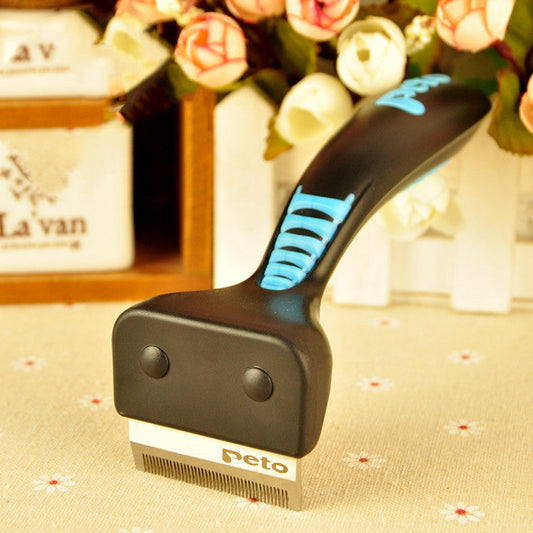 JMT-160714 Pet Hair Remover Tool for Dogs and Cats - Easy-to-Use Engineering Plastic and Stainless Steel Design, Available in Cherry Blossom, Mint, and Gray