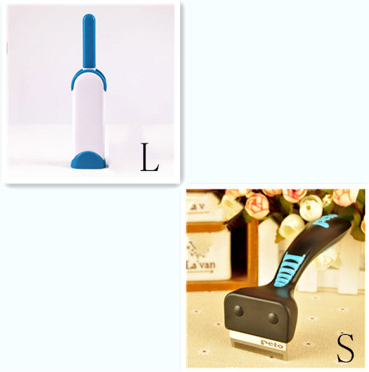 JMT-160714 Pet Hair Remover Tool for Dogs and Cats - Easy-to-Use Engineering Plastic and Stainless Steel Design, Available in Cherry Blossom, Mint, and Gray