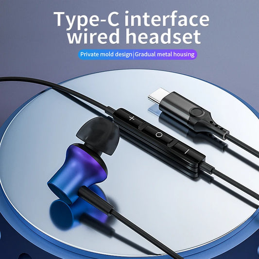 JMT-161290 USB-C In-Ear Headphones with Microphone and Handsfree Function