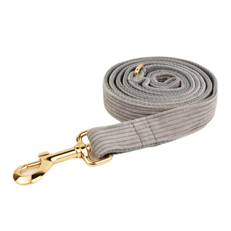 JMT-161290 Velvet Fabric Dog Collar with Bow, Flower, Vest, and Leash Accessories