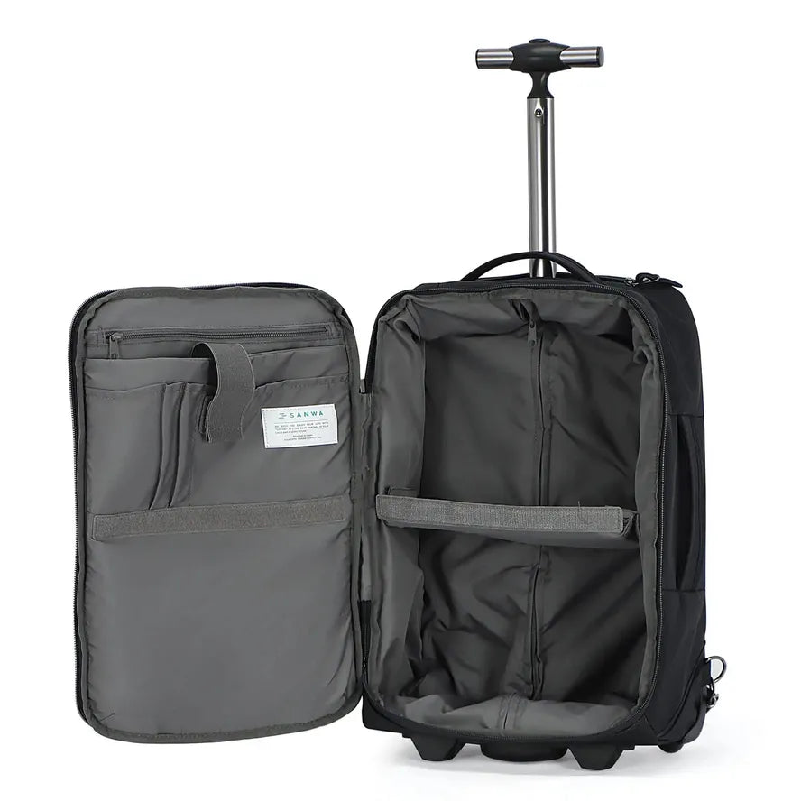 JMT-161354 Extra Large Carry-On Luggage Trolley Backpack with Wheels for Air Travel