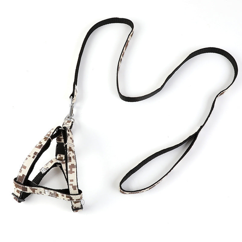 JMT-162122 Camouflage Denim Pet Leash - Available in S, M, L, XL Sizes