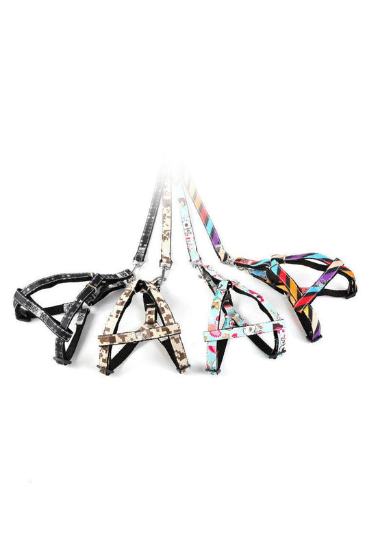 JMT-162122 Camouflage Denim Pet Leash - Available in S, M, L, XL Sizes